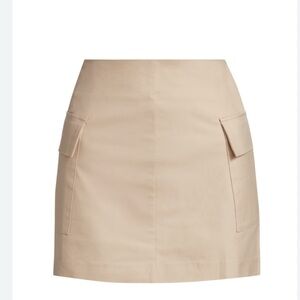 If Only Studio Cream Mini Skirt with Zipper